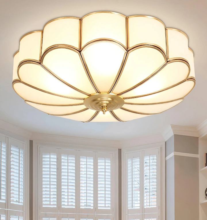 Flower Shape Glass Recessed Ceiling Light