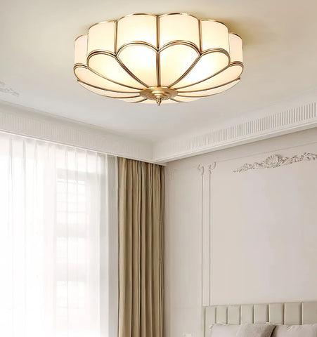 Flower Shape Glass Recessed Ceiling Light