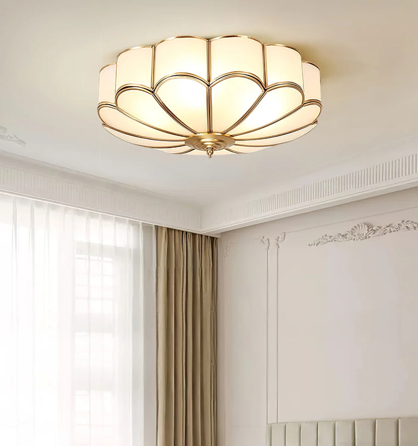 Flower Shape Glass Recessed Ceiling Light