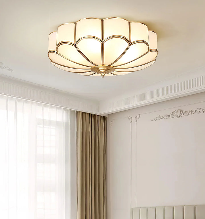 Flower Shape Glass Recessed Ceiling Light