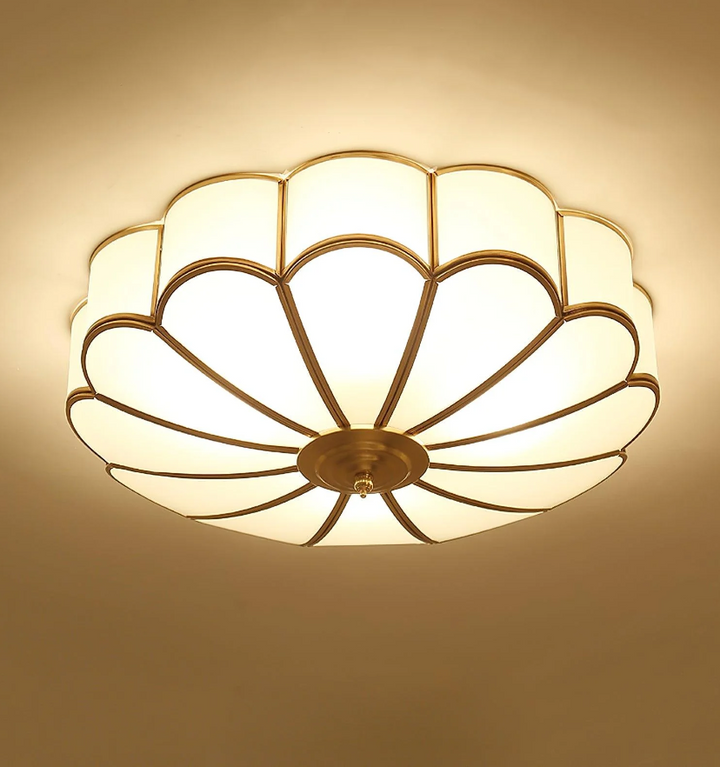 Flower Shape Glass Recessed Ceiling Light