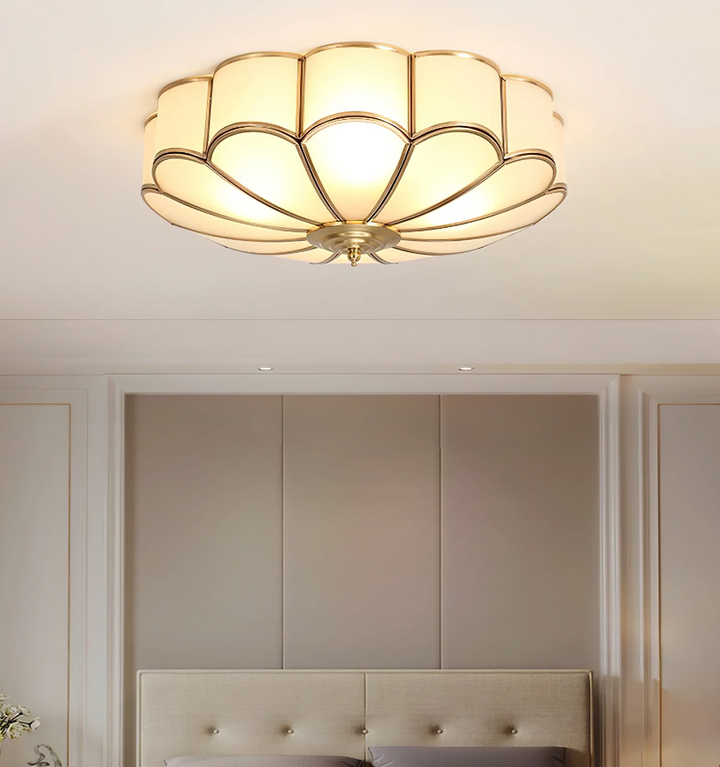 Flower Shape Glass Recessed Ceiling Light