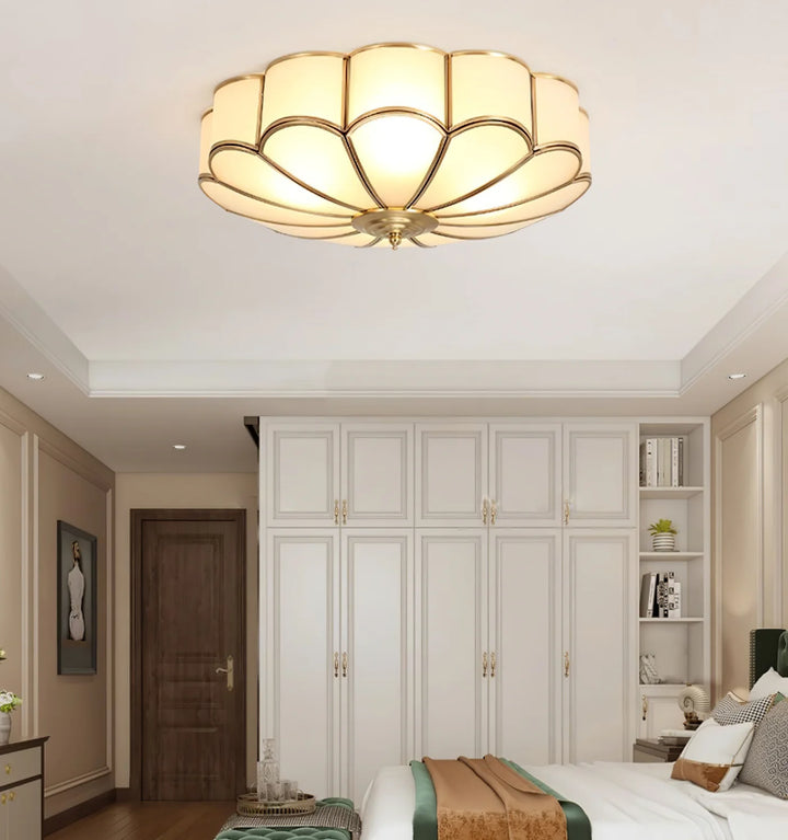 Flower Shape Glass Recessed Ceiling Light