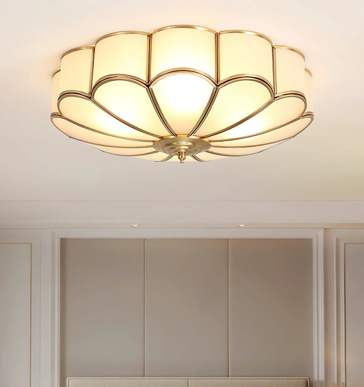 Flower Shape Glass Recessed Ceiling Light