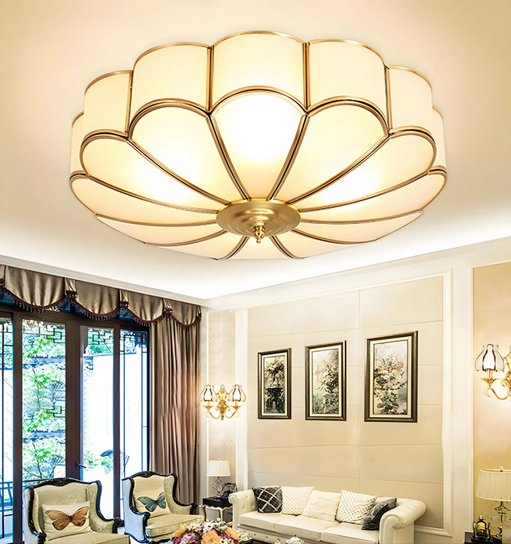 Flower Shape Glass Recessed Ceiling Light