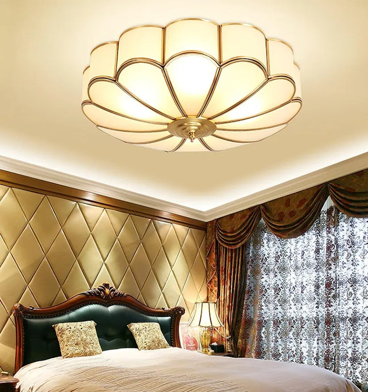 Flower Shape Glass Recessed Ceiling Light