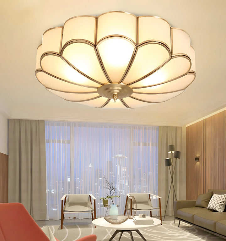 Flower Shape Glass Recessed Ceiling Light