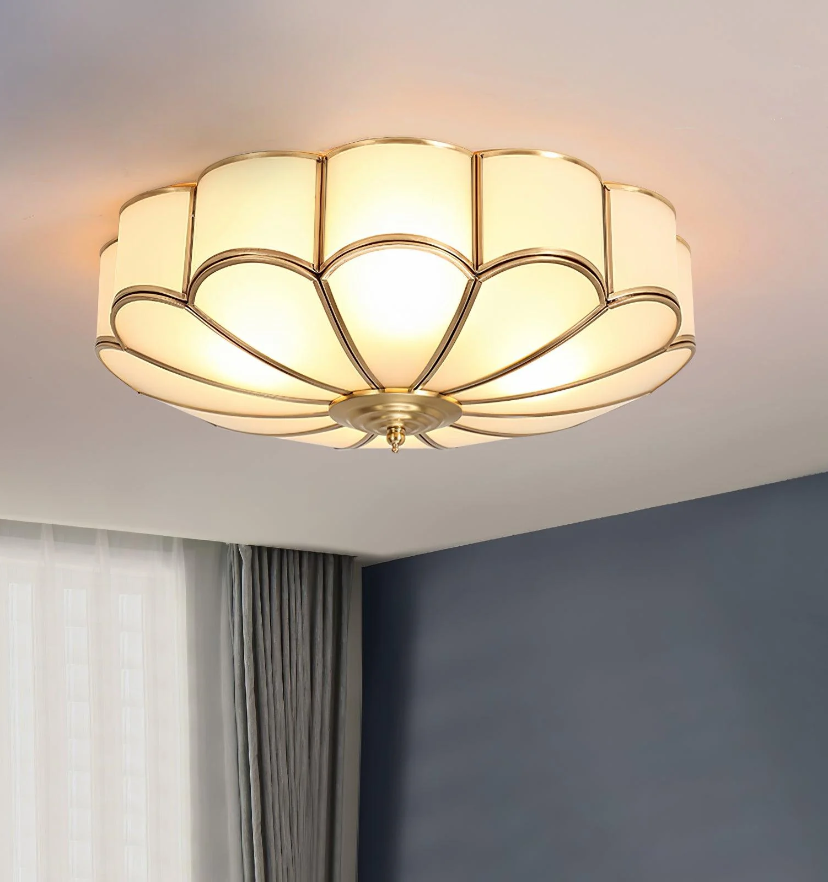 Flower Shape Glass Recessed Ceiling Light