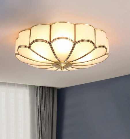 Flower Shape Glass Recessed Ceiling Light