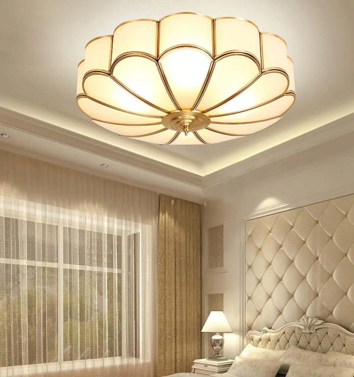 Flower Shape Glass Recessed Ceiling Light