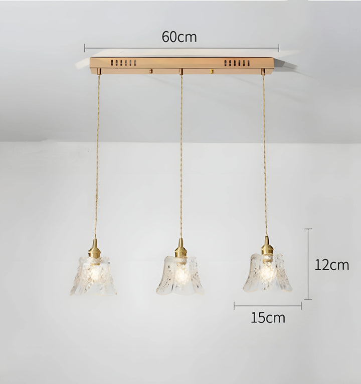 FRENCH RELIEF GLASS PENDANT LIGHT