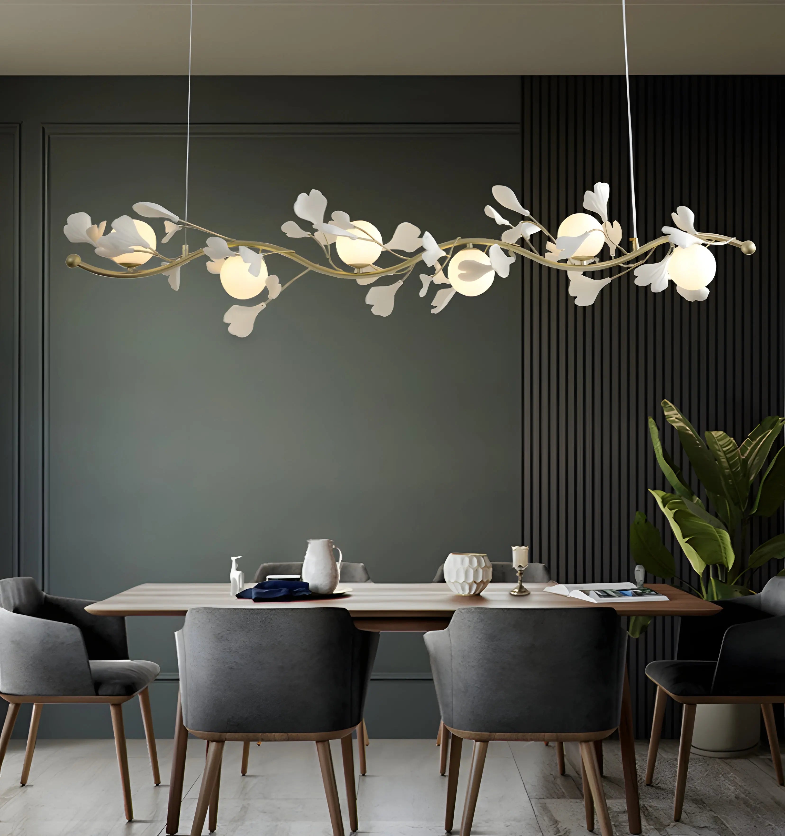 Gingko Glass Chandelier