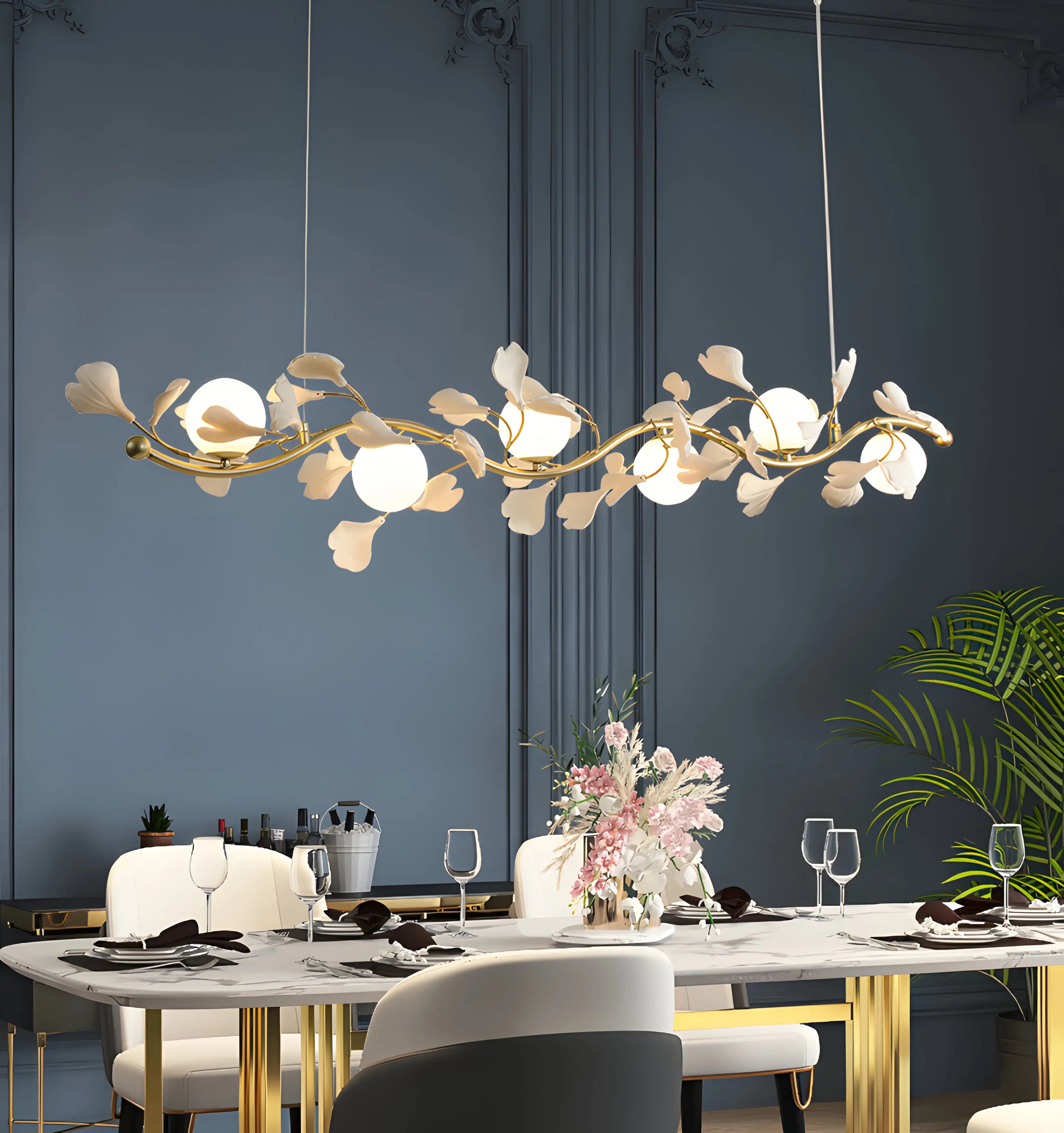 Gingko Glass Chandelier
