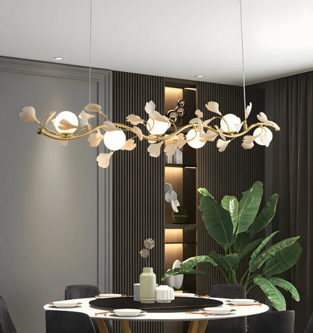 Gingko Glass Chandelier