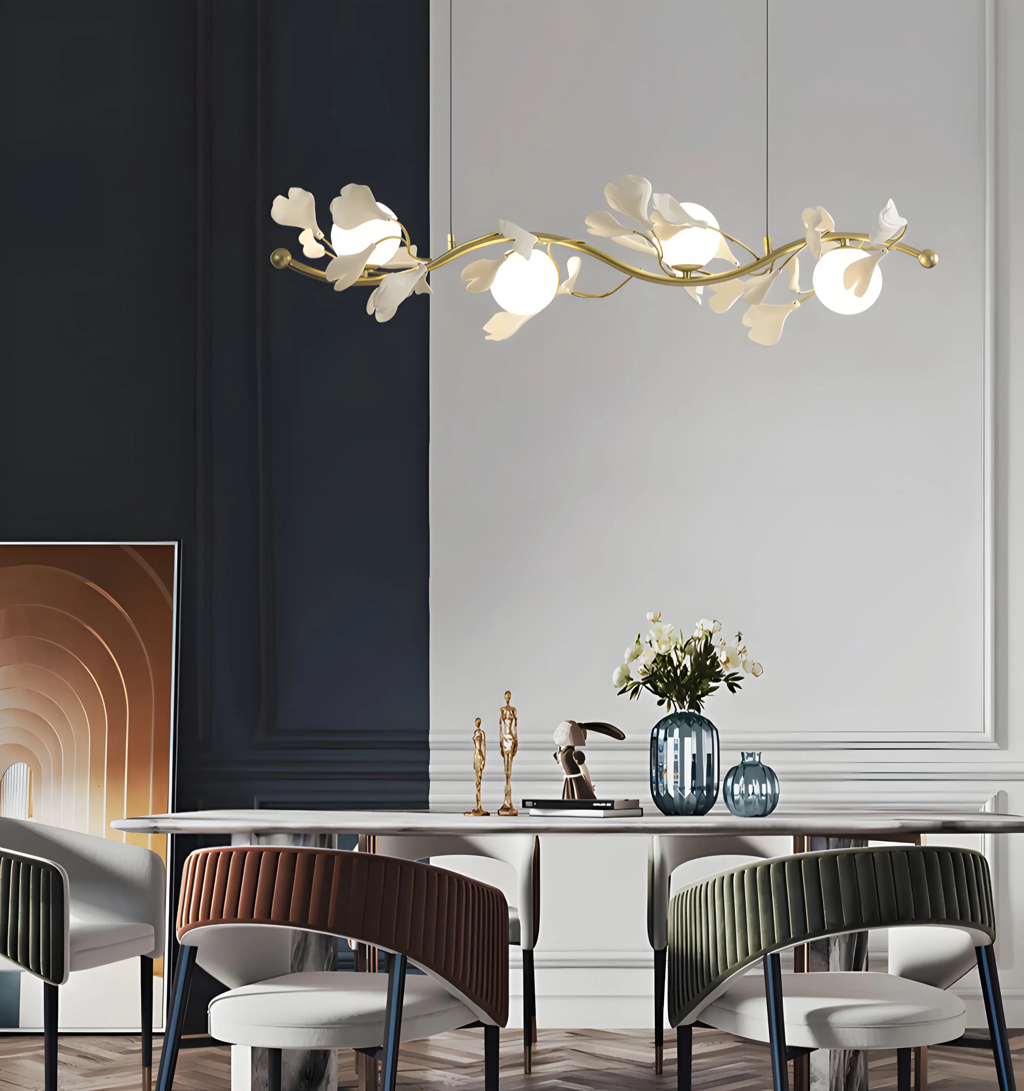 Gingko Glass Chandelier