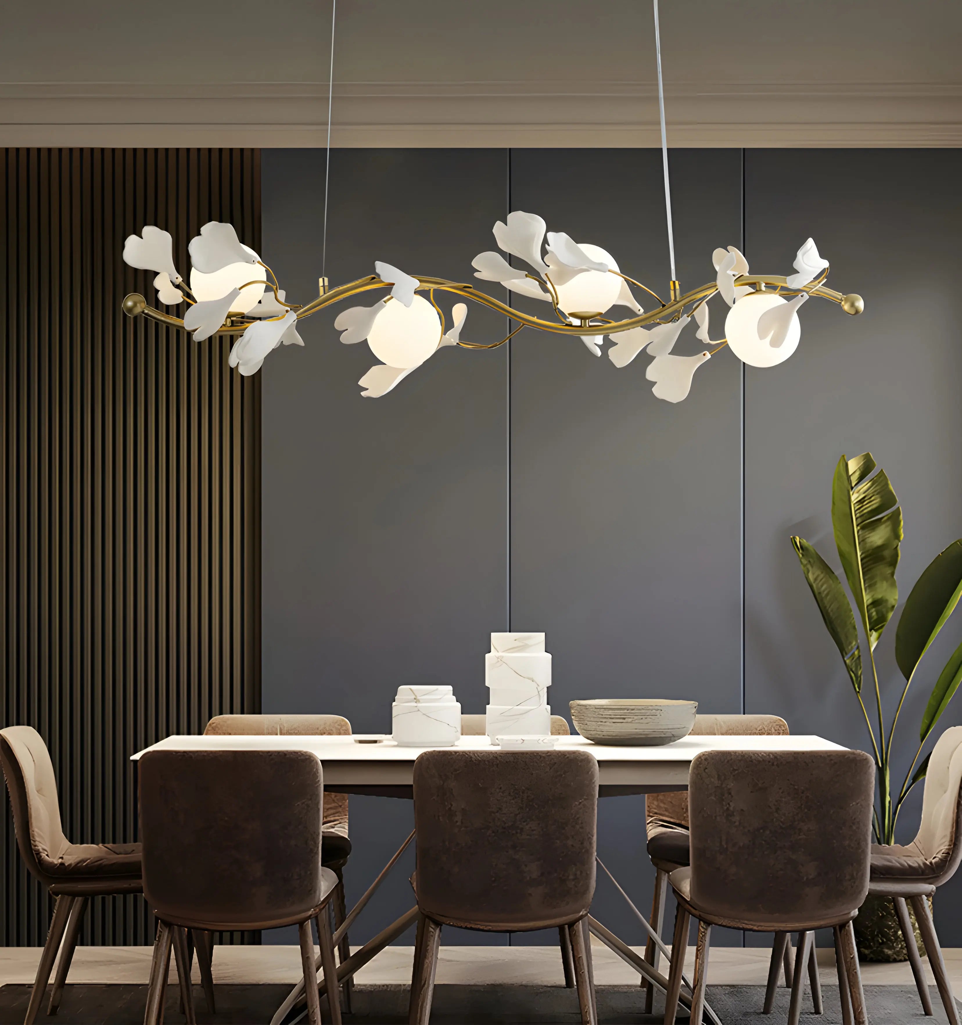 Gingko Glass Chandelier