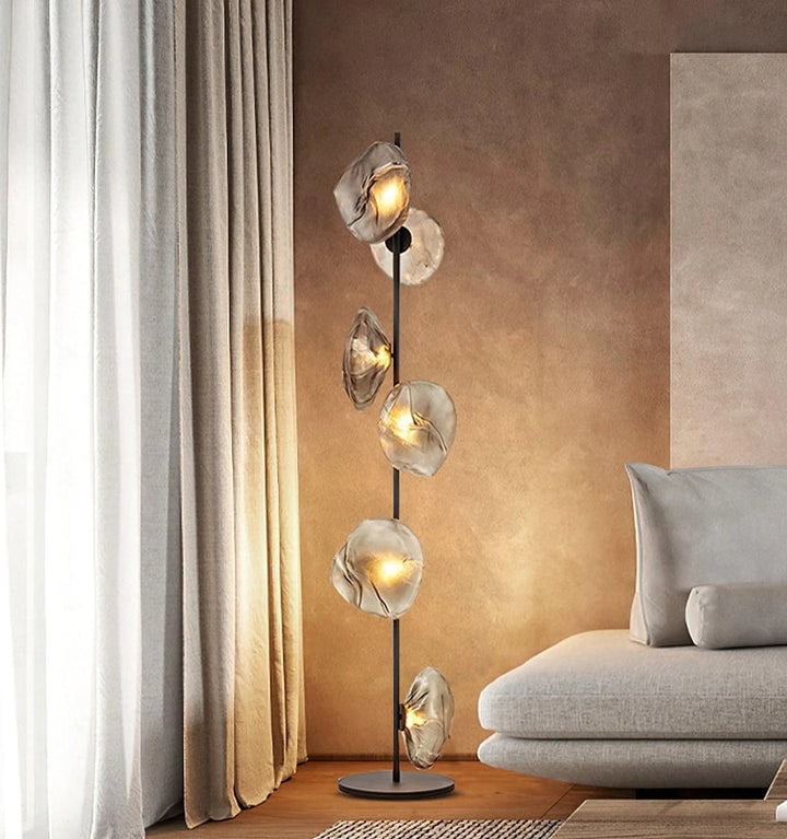 GLASS PETALS FLOOR LAMP