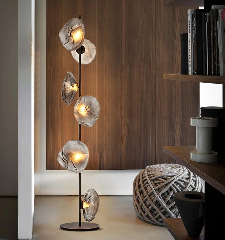 GLASS PETALS FLOOR LAMP