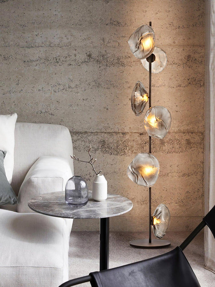 GLASS PETALS FLOOR LAMP