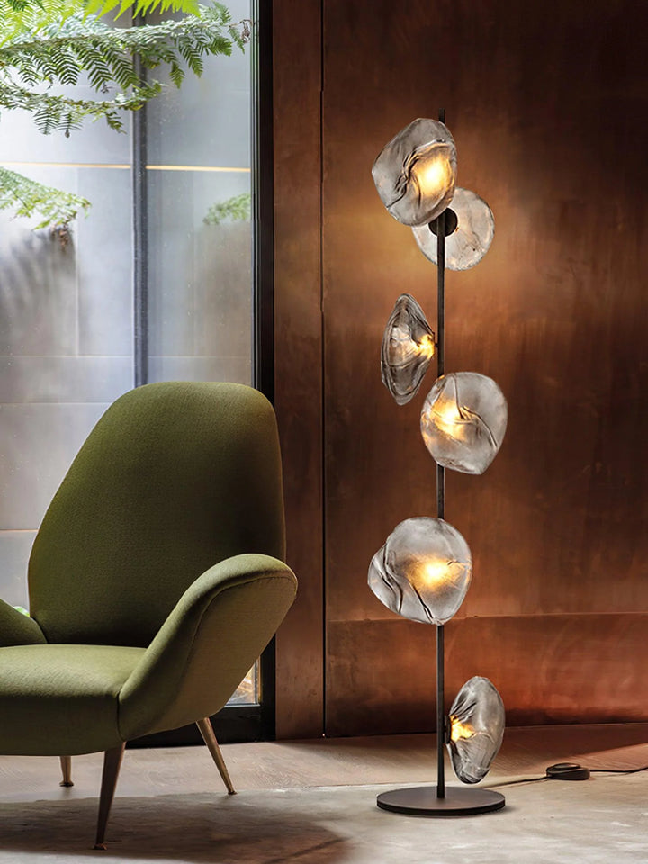 GLASS PETALS FLOOR LAMP