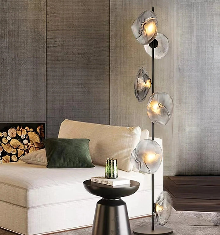 GLASS PETALS FLOOR LAMP