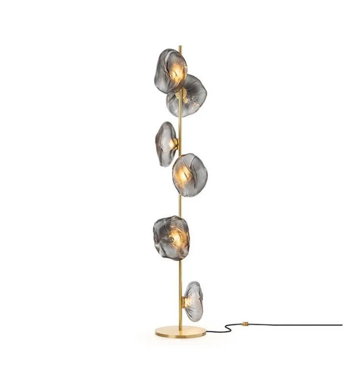 GLASS PETALS FLOOR LAMP