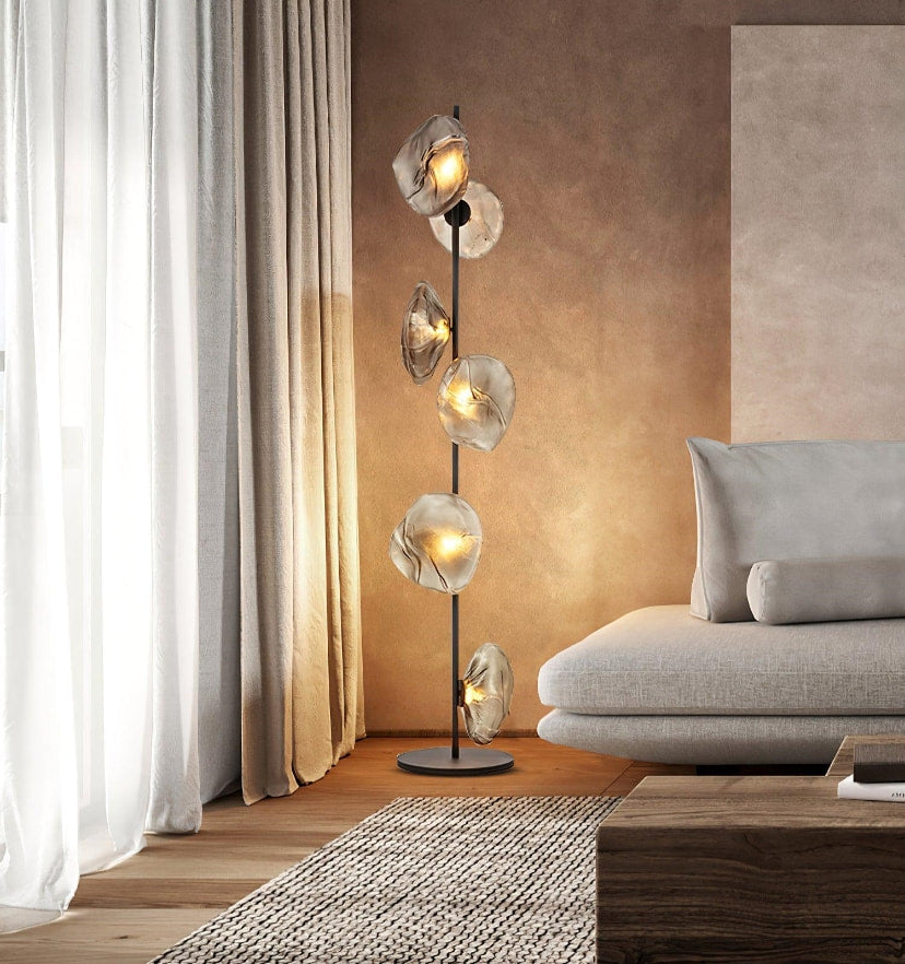 GLASS PETALS FLOOR LAMP