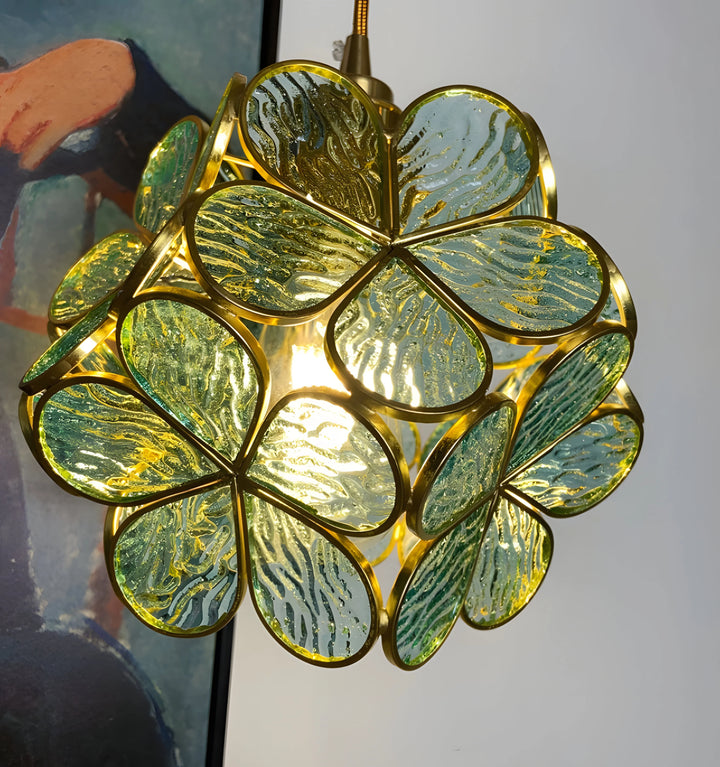 GLASS PETAL PENDANT LIGHT