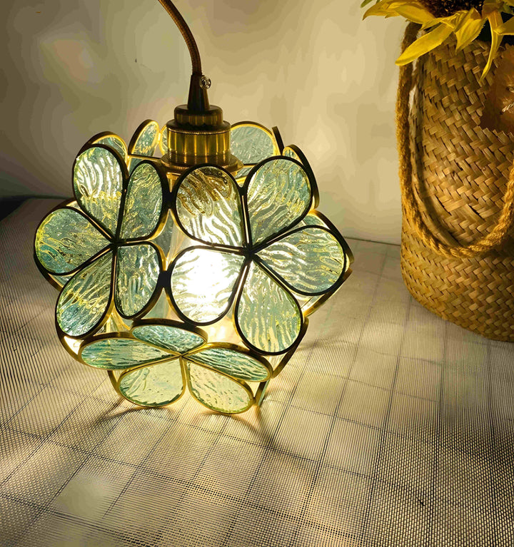 GLASS PETAL PENDANT LIGHT