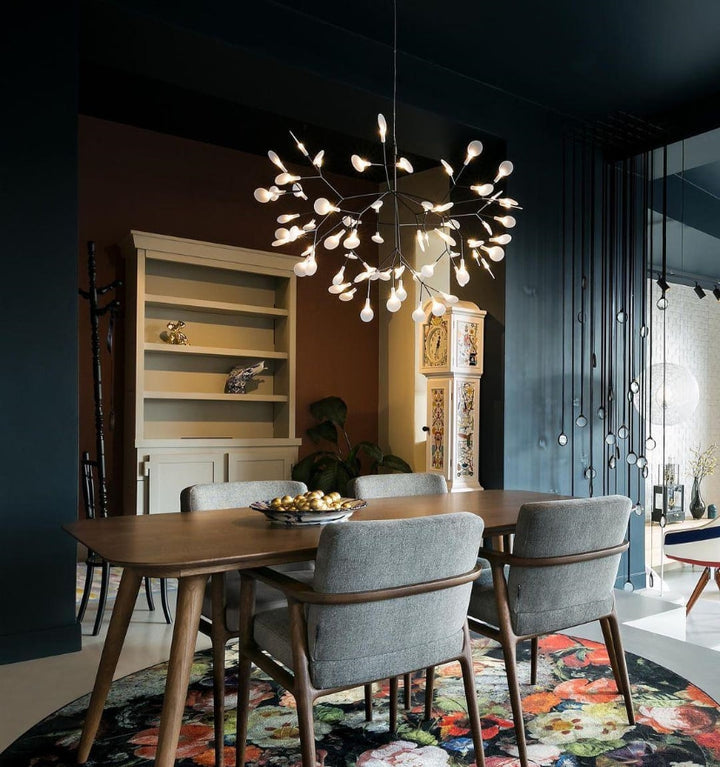 Black Heracleum Chandeliers