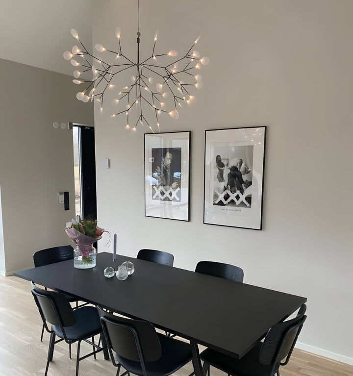 Black Heracleum Chandeliers