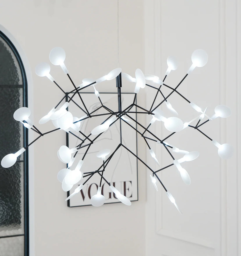 Black Heracleum Chandeliers