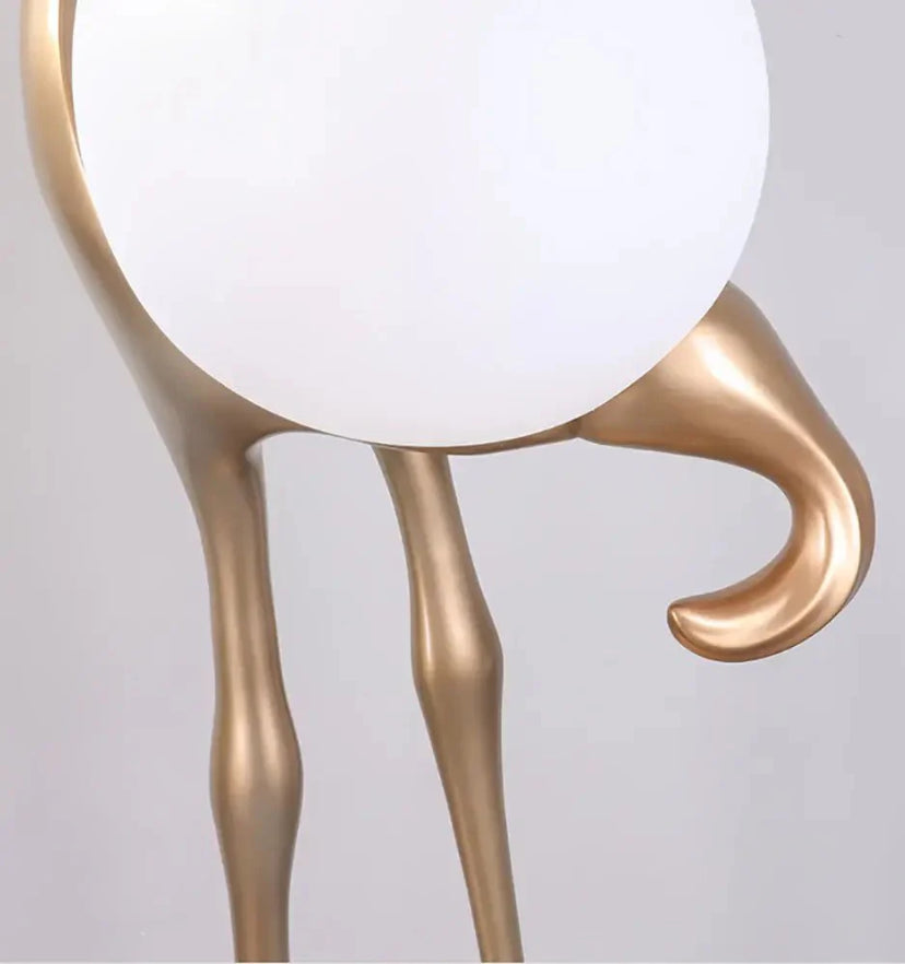 Heron Sculpture Floor Lamp