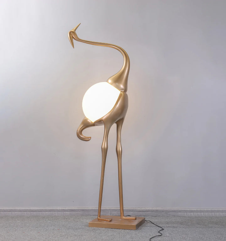 Heron Sculpture Floor Lamp