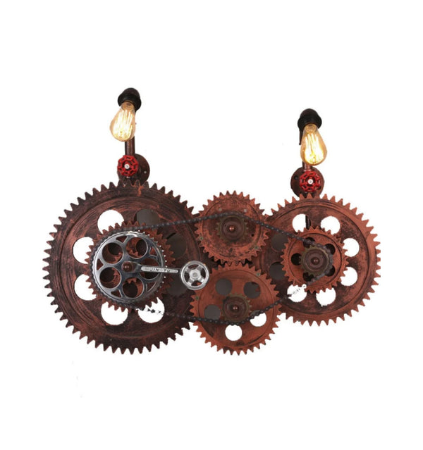 Industrial Gear Wall Lamp