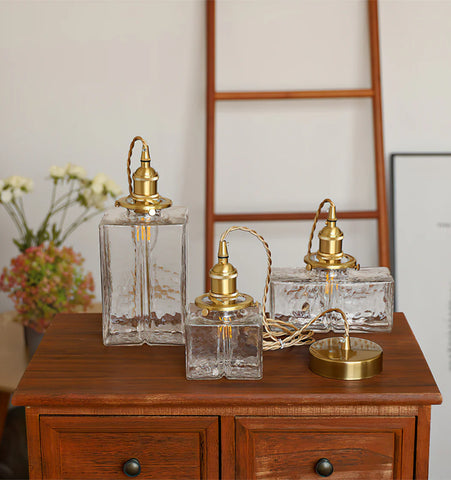 Jewel Glass Brass Pendant Light