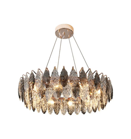 Jonas Leaf Crystal Chandelier