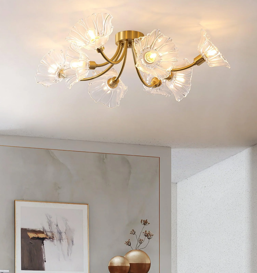 Kalin Flower Glass Ceiling Lamp