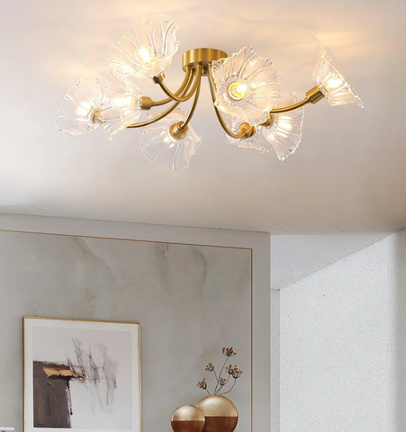 Kalin Flower Glass Ceiling Lamp