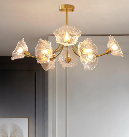 Kalin Flower Glass Chandelier