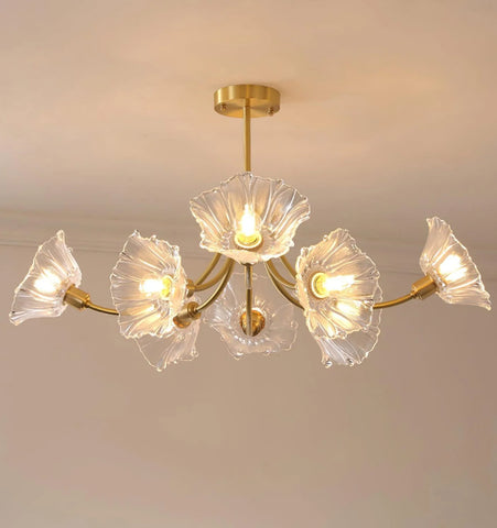 Kalin Flower Glass Chandelier
