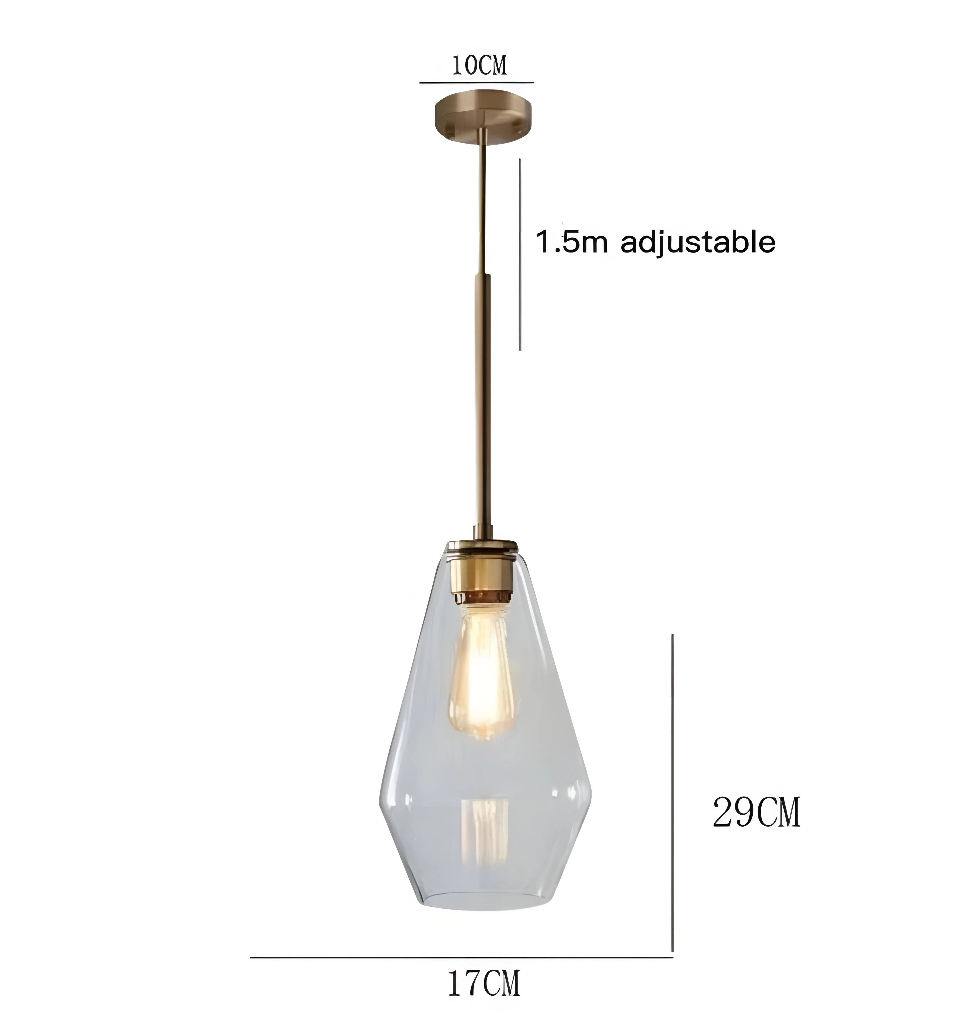 KOYA GLASS PENDANT LIGHT - Clear