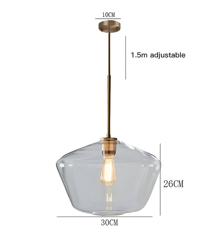 KOYA GLASS PENDANT LIGHT - Clear