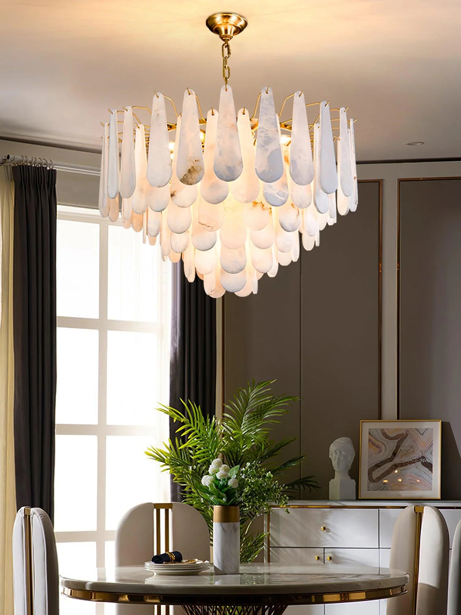 Lustre en albâtre Leon