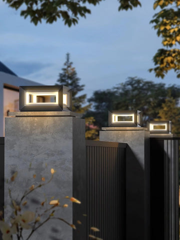 Light Cube Outdoor Post Light - Yiarolight