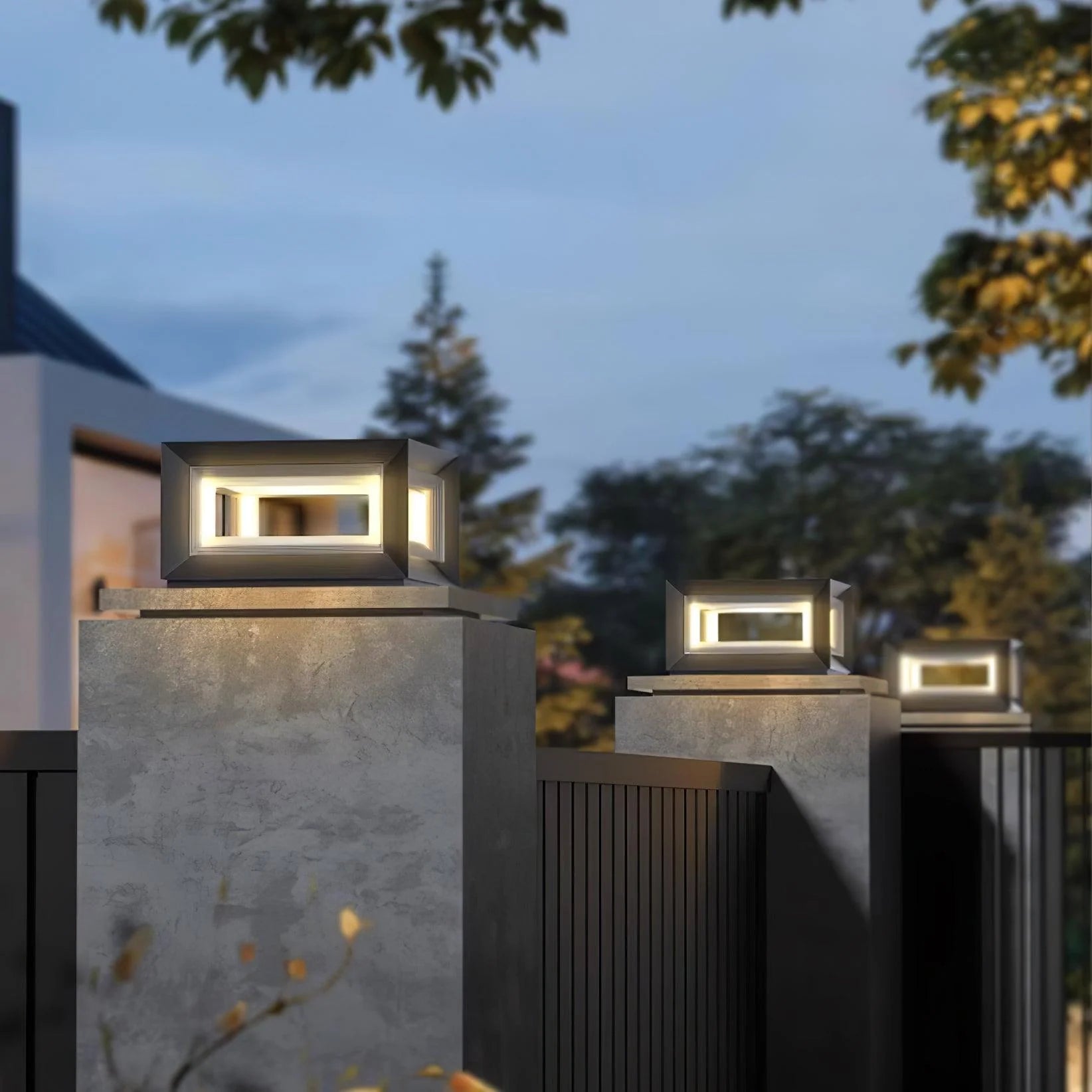 Light Cube Outdoor Post Light - Yiarolight
