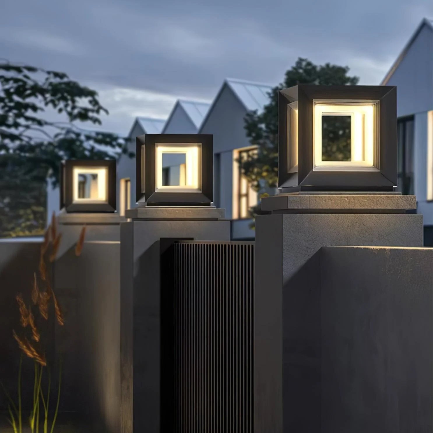 Light Cube Outdoor Post Light - Yiarolight