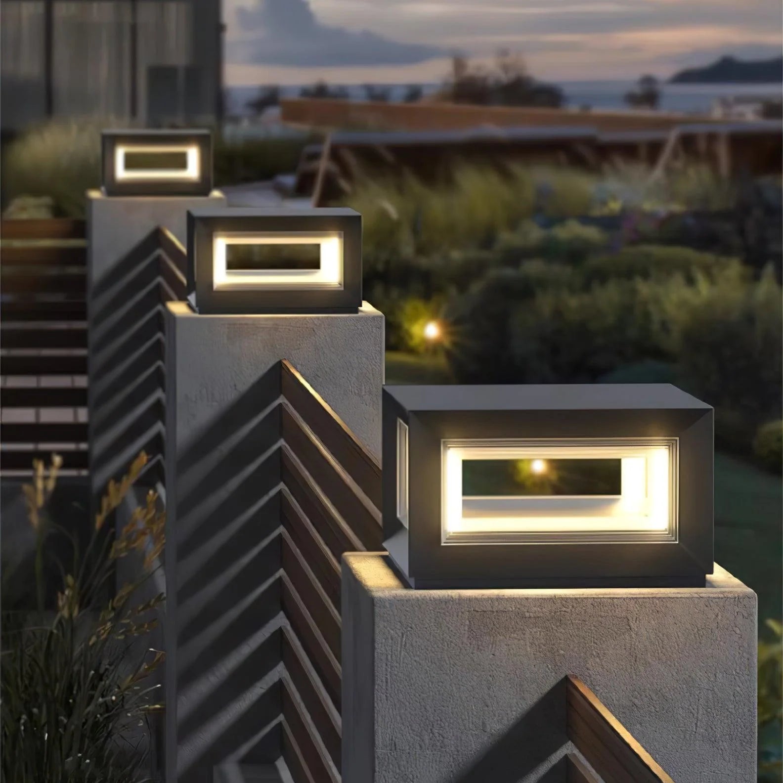 Light Cube Outdoor Post Light - Yiarolight