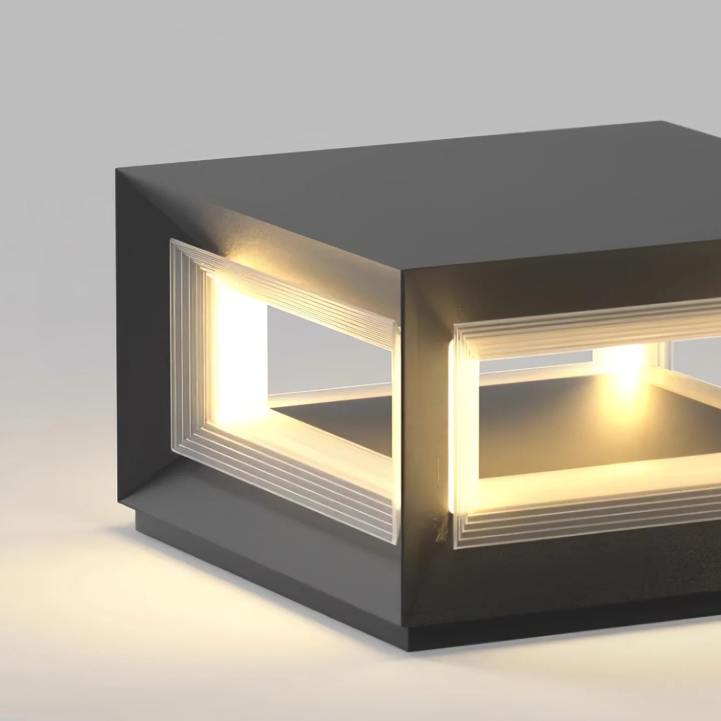 Light Cube Outdoor Post Light - Yiarolight