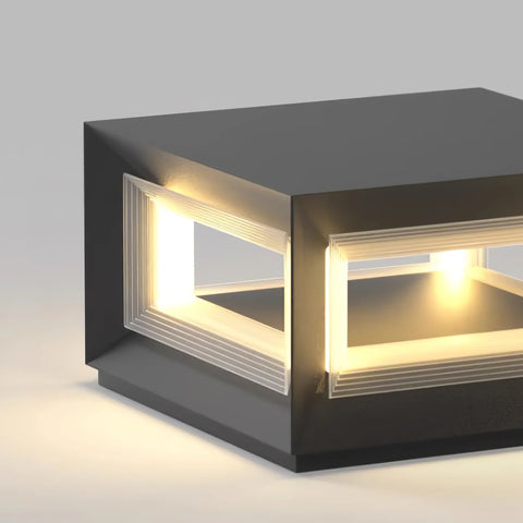 Light Cube Outdoor Post Light - Yiarolight
